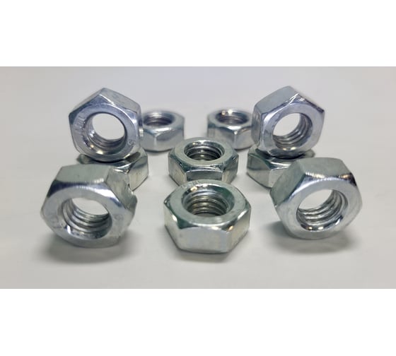Гайка шестигранная R2R din 934, к.п. 8, цинк, м10, 10 шт. 9700-Gk052100Z