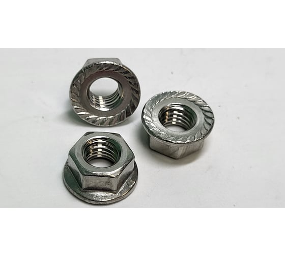 Гайка шестигранная с фланцем R2R самостоп, din 6923, а2, м8, 100 шт. 9700-Gk086080А2