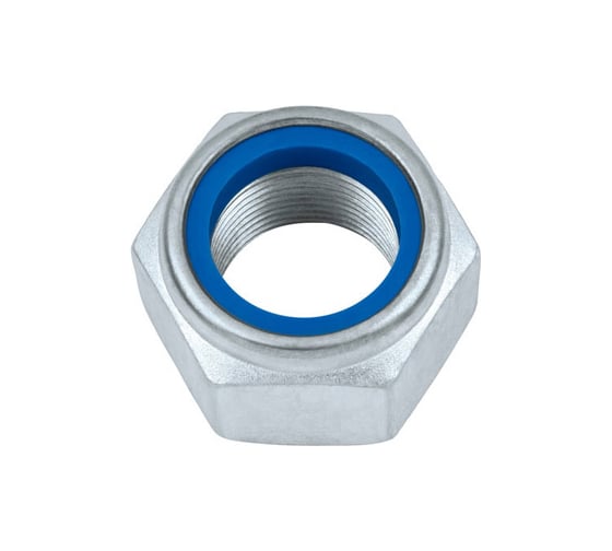 Гайка шестигранная самоконтрящаяся R2R нейлон, din 985, цинк, м16 9700-Gk09016Z