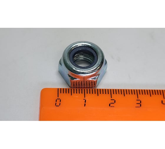 Гайка шестигранная самоконтрящаяся R2R нейлон, din 985, цинк, м10, 10 шт. 9700-Gk09010Z