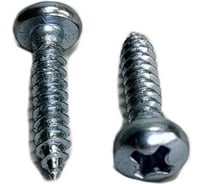 Саморезы c полукруглой сферической головкой R2R острые, din 7981, цинк, 3,5x16 мм, 100 шт. 9400-Sm02035016