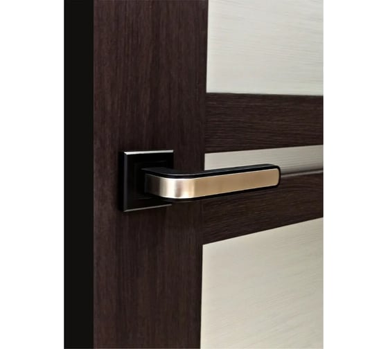 Дверные ручки ADDEN BAU PIEZA Q360 черный/матовый никель 940000002490