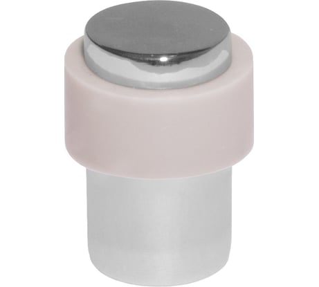 Дверной упор DOORLOCK DL DS004 CR полированный хром, 23/29 мм, высота 40 мм, серая резина 74230