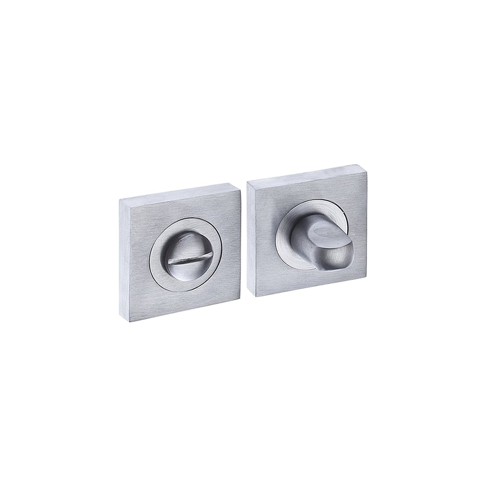Поворотная кнопка DOORLOCK DL M08/SY SCB матированный хром, квадратная ...