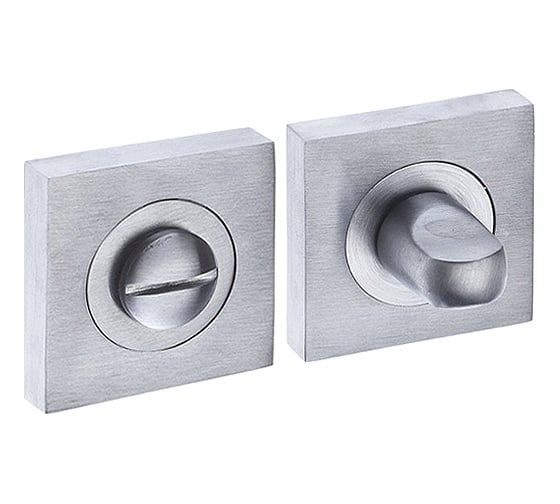 Поворотная кнопка DOORLOCK DL M08/SY SCB матированный хром, квадратная розетка, A=35-42мм, шток 5/8мм 73588 1