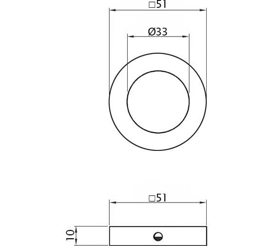 Декоративное кольцо DOORLOCK пара AS-SR античное серебро, с внутренней резьбой 73597