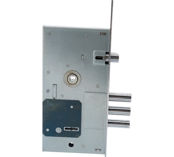 Корпус сувальдного замка DOORLOCK DL9252K/60/85мм, 5 ключей, хромированная фронтальная планка 28х300мм, реверсивный, диаметр ригелей 16мм, OEM 75338