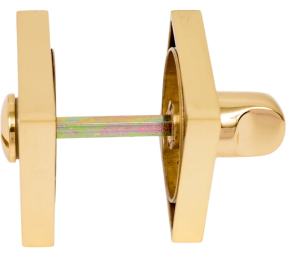 Поворотная кнопка DOORLOCK DL M08/SY OLV-15 полированная латунь, квадратная розетка, A=35-42мм, шток 5/8мм 73585