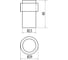 Дверной упор DOORLOCK DL DS004 SN матовый никель, 23/29мм, высота 40мм, серая резина 74231 4