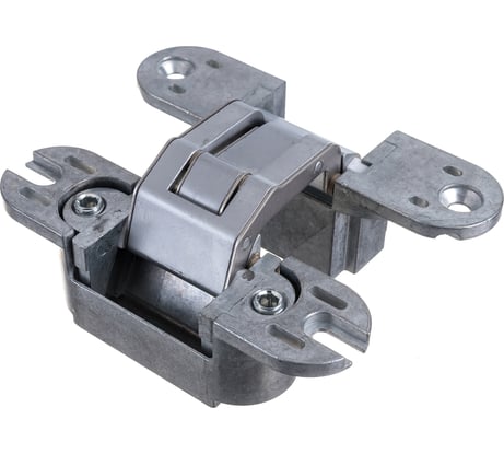 Скрытая петля CEMOM MOATTI ESTETIC 60/A 3D матовый хром, для компланарных дверей, регулируемая, вес полотна 50кг, 29x111,5мм 51527