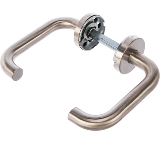 Гарнитур DOORLOCK DL 038/F-S9/55 PZ U-form Rt нерж. сталь, универс. монтаж, розетка 55мм, шпиндель 9мм 73308