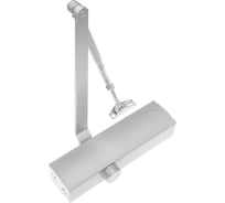 Доводчик DOORLOCK DL210 BC size 2-5 серебристый, с регулир. функциями тормоза открывания, усилия закрывания 75517