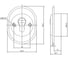 Защитная врезная броненакладка DOORLOCK DL PRO5417/20 CP полированный хром, HRC50, А=55-85мм 73381 5