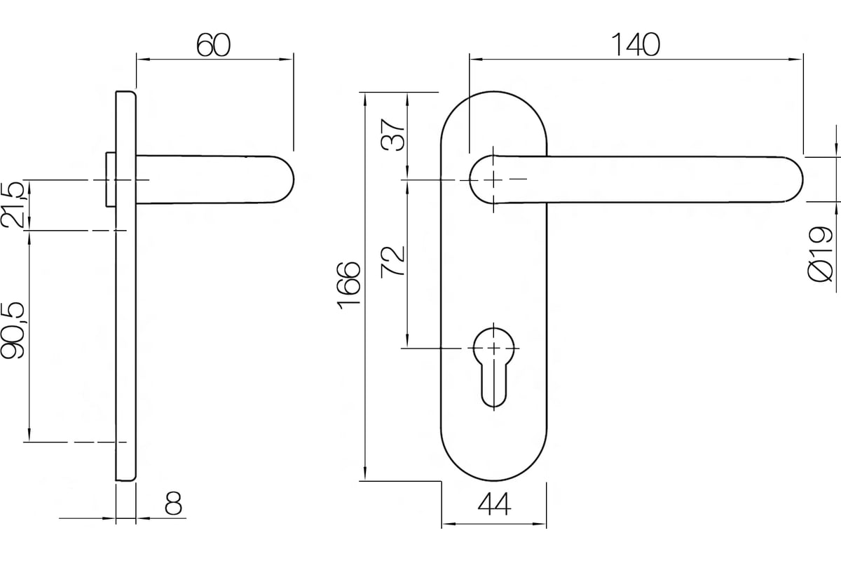 Incor2300pu корректор фасада врезной l 1200 2300 мм компл на 1 дв pulse мдм