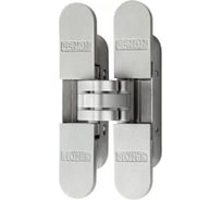 Скрытая петля CEMOM MOATTI ESTETIC 40/A 3D матовый хром, регулируемая, вес полотна 40кг, 23x115мм 51523