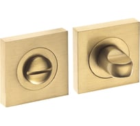 Поворотная кнопка DOORLOCK DL M08/SY OSV-15 латунь матовая, квадратная розетка, A=35-42мм, шток 5/8мм 73586