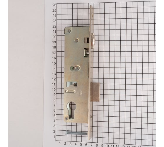 Корпус замка DOORLOCK PL202 35/22 никелированный, с роликовым ригелем, для дверей из алюминиевого профиля 75386
