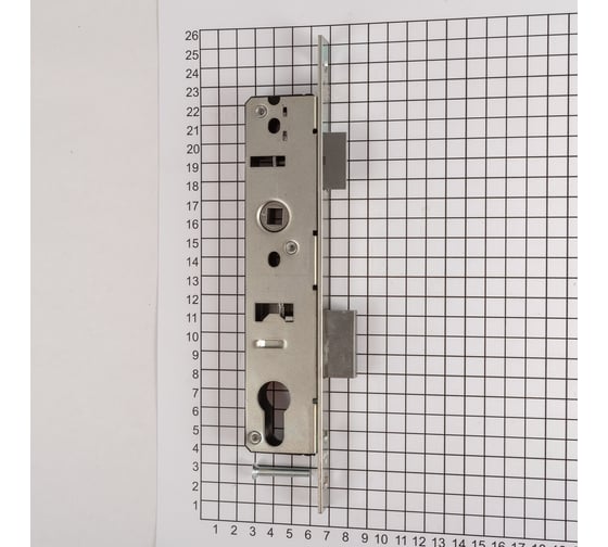 Корпус замка DOORLOCK PL201-Z 25/92/16/8 оцинкованный, для дверей из ПВХ профиля 75450