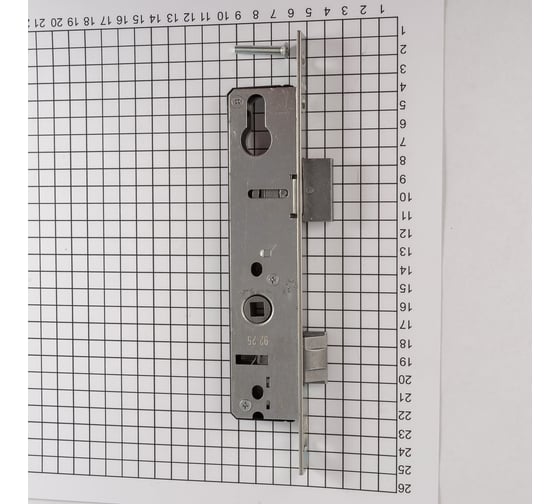 Корпус замка DOORLOCK PL201-Z 25/92/16/8 оцинкованный, для дверей из ПВХ профиля 75450