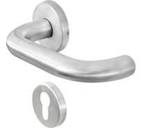 Гарнитур DOORLOCK DL 038/F-55 PZ U-form Rt нерж. сталь, универс. монтаж, розетка 55мм, шпиндель 8мм 73309