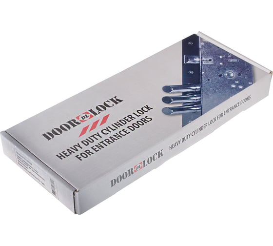 Корпус цилиндрового замка DOORLOCK DL9252С/60/85мм, хромиров. фронт. планка 28х300мм, реверсивный, диам. ригеля 16мм 75336