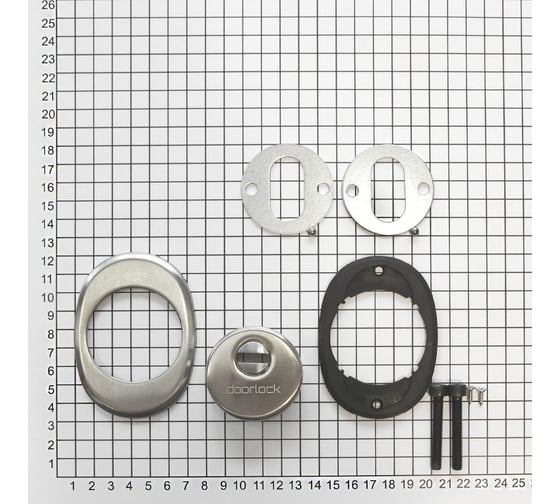 Декоративная броненакладка DOORLOCK DL DEF5025 SN матовый никель 73370