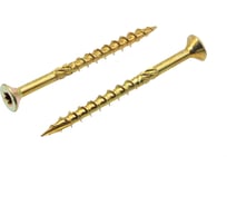 Шуруп саморез конструкционный BOWT желтый цинк, 4x50 мм, 500 шт. S02165