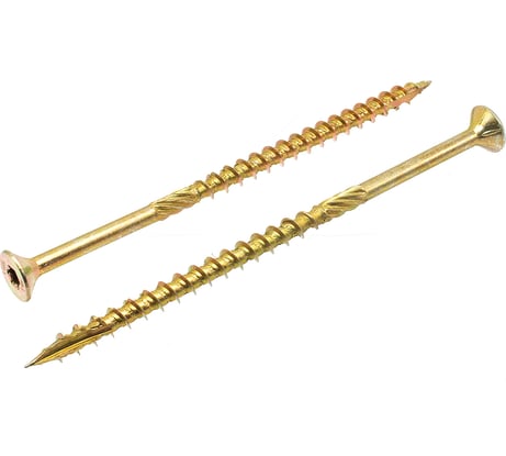 Шуруп саморез конструкционный BOWT желтый цинк, 5x100 мм, 50 шт. S02183