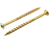 Шуруп саморез конструкционный BOWT желтый цинк, 6x90 мм, 50 шт. S02195