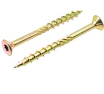 Шуруп саморез конструкционный BOWT желтый цинк, 6x70 мм, 10 шт. S02186