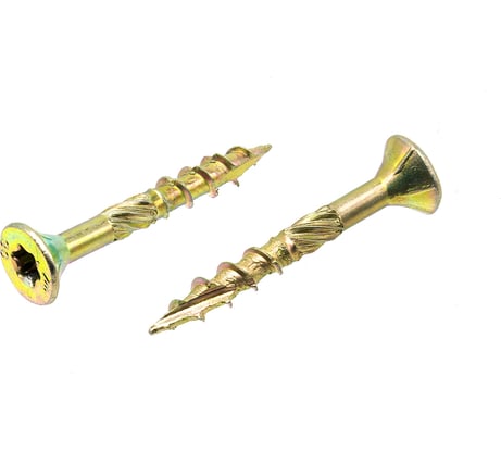 Шуруп саморез конструкционный BOWT желтый цинк, 4x30 мм, 100 шт. S02152