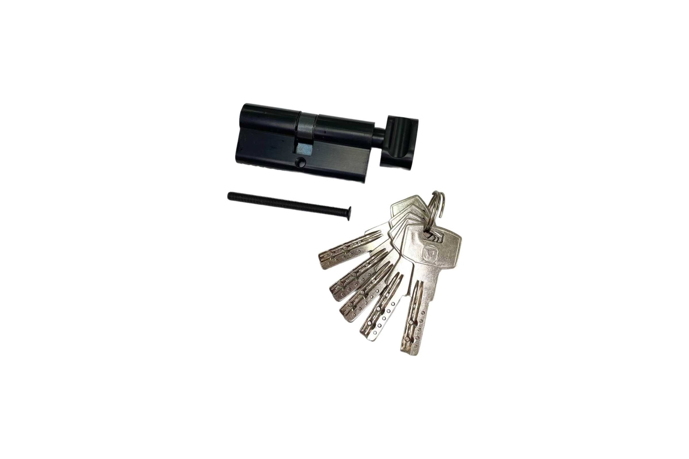ЦилиндровыймеханизмVETTOREznm60zcmbp(30tх30),5ключей,черныйматовый20445