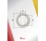 Декоративная накладка под цилиндр BASARA et 0701 sn/cp (white box, no logo, сатин/хром) 40078 6