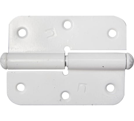Накладная стальная петля Без бренда ПН-85, цвет белый, правая, 85мм 37641-85R