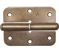 Накладная стальная петля Без бренда ПН-85, цвет бронзовый металлик, левая, 85мм 37645-85L