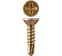 Саморезы Зубр со сверлом для оконного профиля желтопассивированные PH2 3.9x35 мм ТФ6 10 шт. 4-300236-39-035