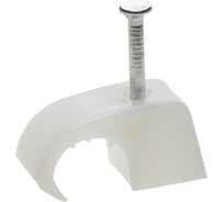 Универсальная скоба STAYER для крепления кабеля 10-14 мм с оцинкованным гвоздем 40 шт. 45050-10-14