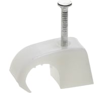 Универсальная скоба STAYER для крепления кабеля 7-11 мм с оцинкованным гвоздем 50 шт. 45050-07-11