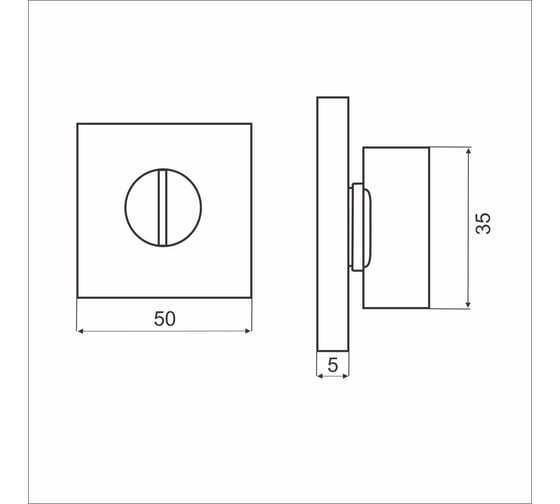 Поворотник ABRISS bk 2110 mcp матовый хром 30104