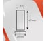 Упор дверной ABRISS 2077 glass прозрачный 30082 2
