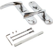 Комплект ручек Аллюр 03S CP L левый, для сувальдных замков, м/о 42 мм 15746