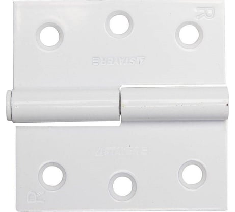 Дверная разъемная петля STAYER Master цвет белый правая 75 мм 37613-75-2R