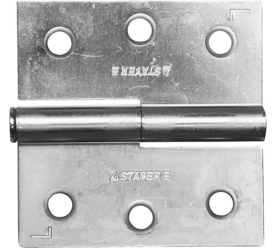 Дверная разъемная петля STAYER Master цвет белый цинк левая 75 мм 37613-75-1L