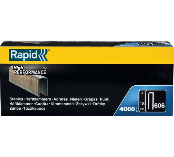 Скобы для степлера Rapid 606 18 мм 4M 4000 шт. 11897602