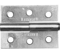Дверная разъемная петля STAYER Master цвет белый цинк правая 65 мм 37613-65-1R