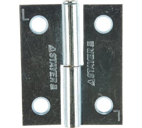 Дверная разъемная петля STAYER Master цвет белый цинк левая 50 мм 37613-50-1L