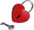 Замок навесной VETTORE heart red (красный) 20570 1