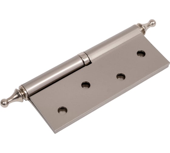 Дверная разъемная петля Зубр Эксперт 1 подшипник цвет матовая никель PN левая с крепежом 100x75x2.5 мм 2 шт. 37605-100-4L 1