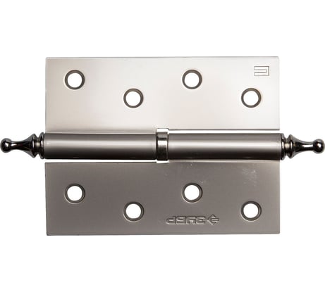 Дверная разъемная петля Зубр Эксперт 1 подшипник цвет матовая никель PN правая с крепежом 100x75x2.5 мм 2 шт. 37605-100-4R