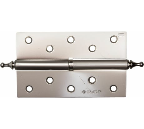 Дверная разъемная петля Зубр Эксперт 1 подшипник цвет матовая никель PN правая с крепежом 125x75x2.5 мм 2 шт. 37605-125-4R